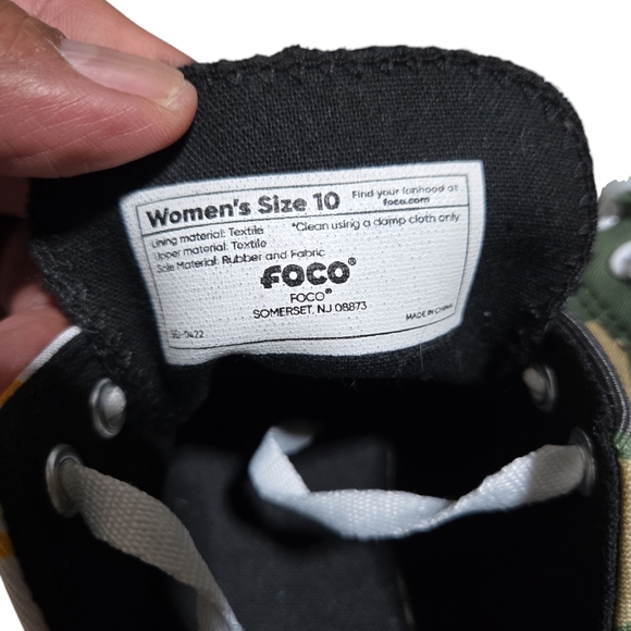 FOCO PITTSBURGH STEELERS NFL  CAMO LOW TOP CANVAS SHOES Women’s Size 10 - Picture 8 of 8